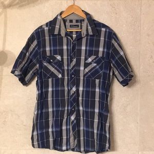 Contemporary short sleeve button down